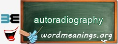 WordMeaning blackboard for autoradiography